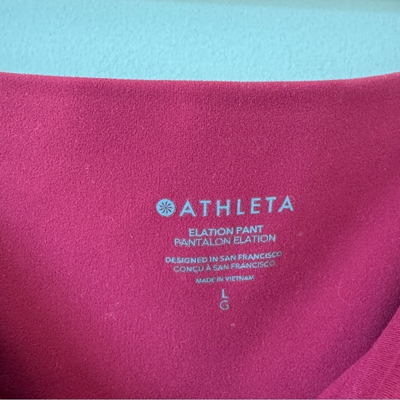 Athleta Elation Pants Size L Damask Mauve Pink Pockets Soft Yoga
533562-03 - Picture 6 of 6